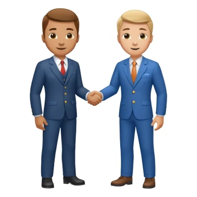 Mechanic and gentleman shaking hands sticker