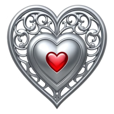 sorayama giger gothic ornament heart sticker