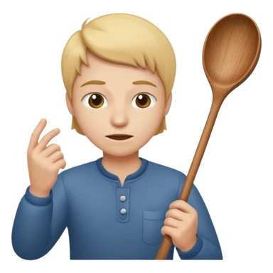 smacking a butt with a wooden spoon sticker