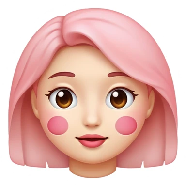 Blushing emoji sticker