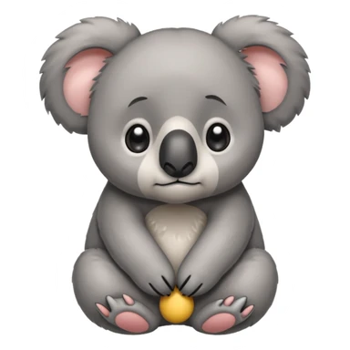 Sad, cute koala bear  sticker