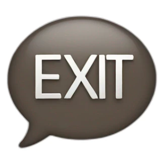 Text ,,EXIT-BOUND" sticker