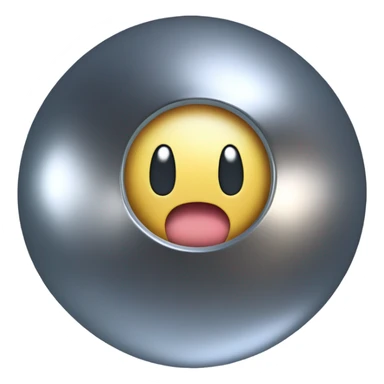 Metal Kirby ball with wheels sticker