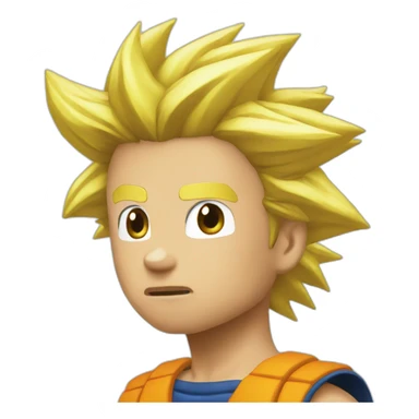 Super sayan sticker