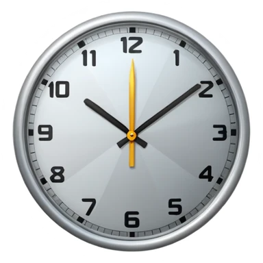 An emoji with a clock sticker