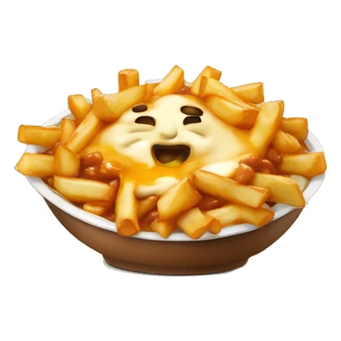 poutine qui mange une poutine sticker