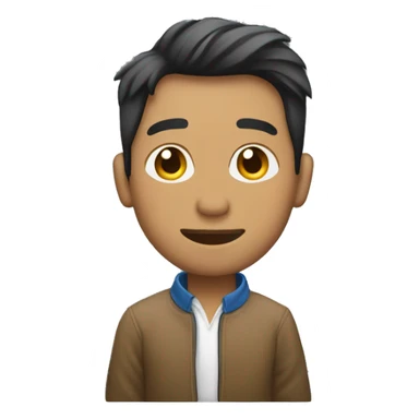 A white Filipino Developer in front of his Mac Book Laptop sticker