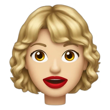 taylor-swift-mouth-bbc sticker