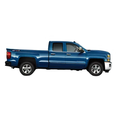 Blue 2015 Chevy Silverado 2500 he sticker