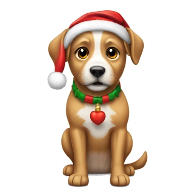 PERRO GORRO NAVIDAD sticker