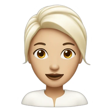 women with cream for face sticker