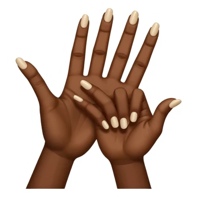 Make the ysl hand sign, but make the hand dark skin, only 4 fingers, with the index and middle finger up and the thumb up, every other finger down. Only 1 hand  sticker
