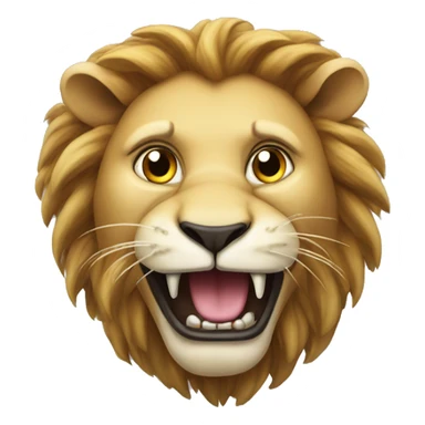 Lion eating radichetta sticker