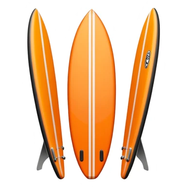 orange surfboard sticker
