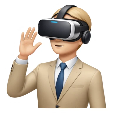 Business man ai vr  sticker
