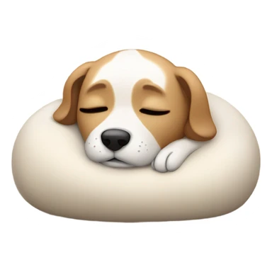 Dog sleeping  sticker