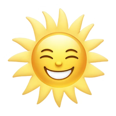 Cute summer sun shine sticker