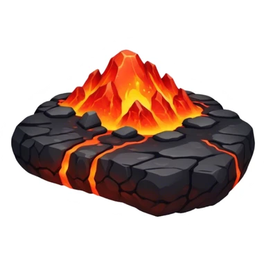Lava floating space, rocks, lava lava sticker