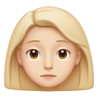 minimal flat emoji representing low energy,
soft facial expression,
slightly downward posture implied,
subtle dull pastel colors,
gentle and non-dramatic,
modern lifestyle tracking app aesthetic,
transparent background,
vector illustration sticker