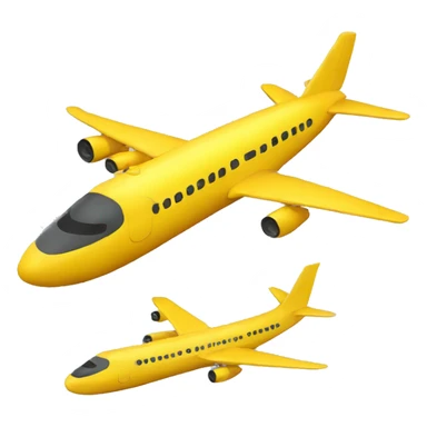 A Real yellow airplane aside sticker