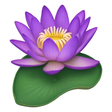 purple water lily sticker