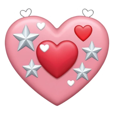 estrellas con corazones pequeños de IPHONE PERO BLANCOS Y ROSAS sticker