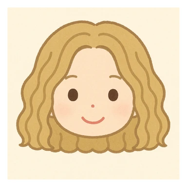 Redraw the head only (no neck) in the style of Irasutoya, which is a cute, simple Japanese illustration style with soft colors and round features. Focus on making the head look adorable and simple with gentle color tones and smooth, rounded shapes. sticker