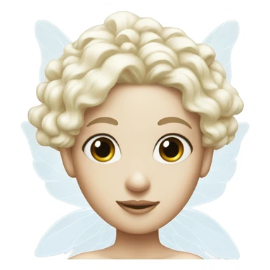 White fairy goddess with soarkles sticker