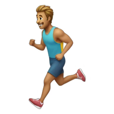 running-to-the-door sticker