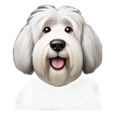 old english sheepdog with pint of guinness sticker