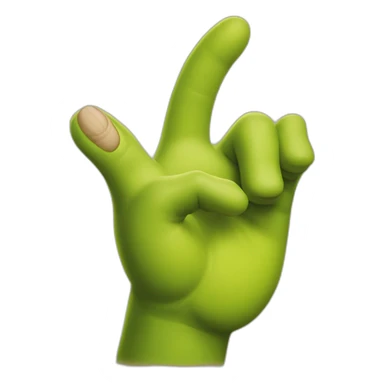 shrek finger is ok sticker