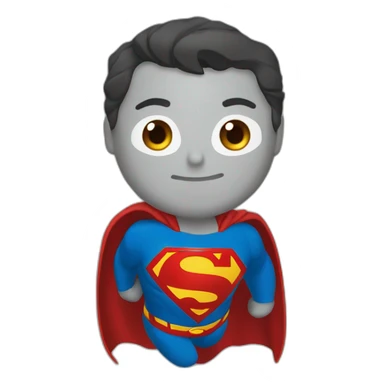 Superman qui sauve un énorme dragon sticker