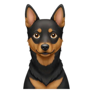 australian kelpie german shepherd mix dog sticker