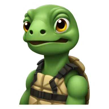 Turtle as criminal sticker