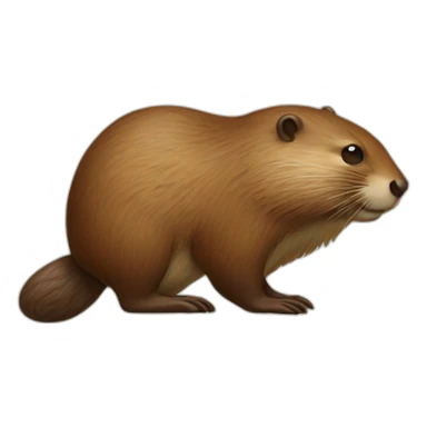 Beaver replaces vitruvian man sticker