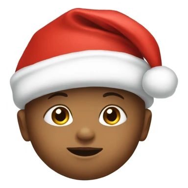 Baby with Santa hat sticker