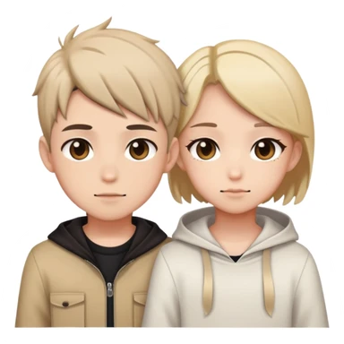 Girl and boy gacha life sticker