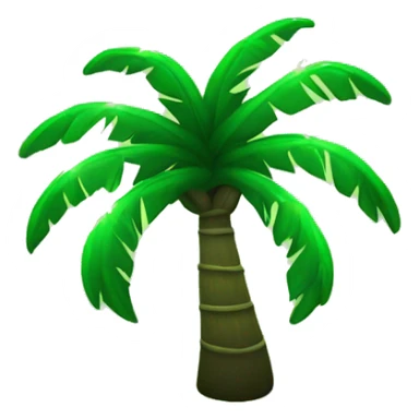 Green Palm whit lights  sticker