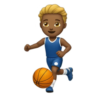 Joueur en train de dribbler des défenseur sticker