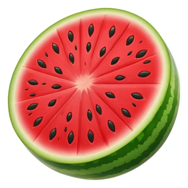 Cartoon Watermelon one slice small seet sticker