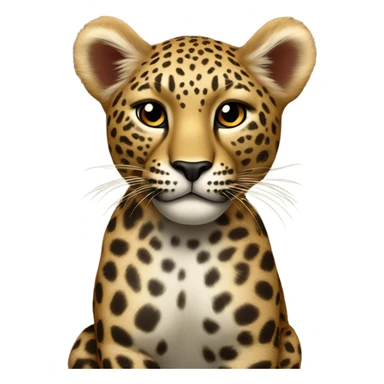 Leopardo salute sticker