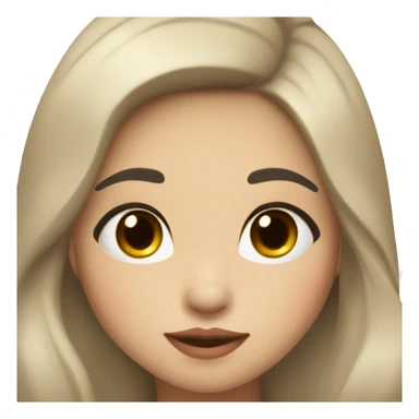 black haired asian-spanish girl with dimple on left side, plump lips, long lashes sticker