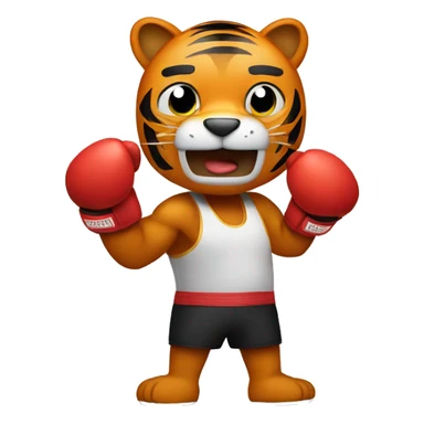 boxing Training  Tiger  sticker