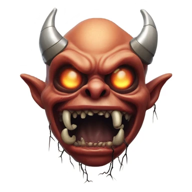 Creepy organ demon sticker