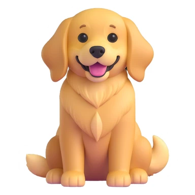 Golden retriever dog sticker