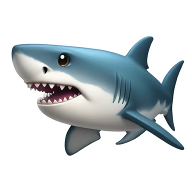 A Shark holding a big L sticker