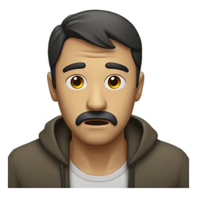 hombre triste llorando sticker