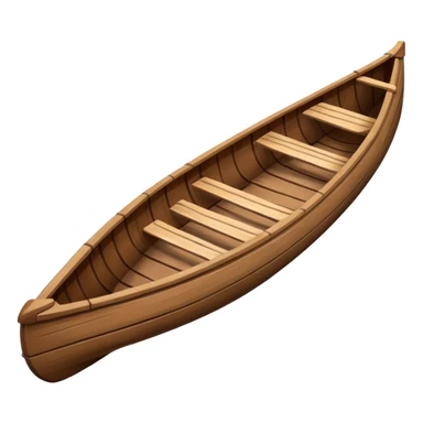 canoe small boat. sticker