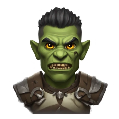 diablo orc male with skull  sticker