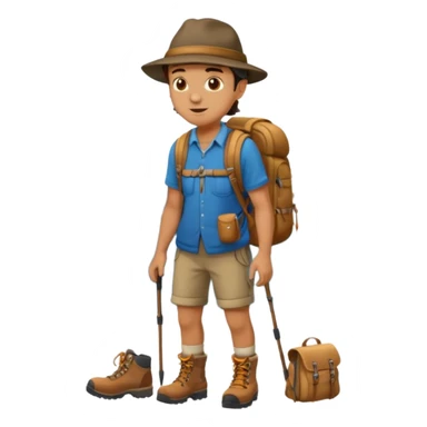 backpacked mountain wanderer sticker